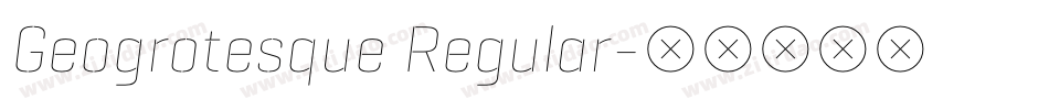 Geogrotesque Regular字体转换